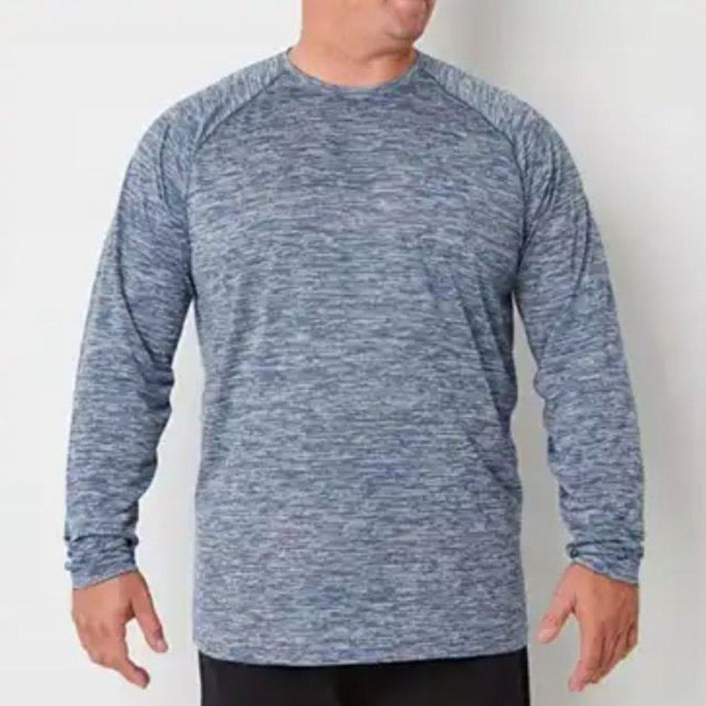 Xersion EverAir Mens Crew Neck Long Sleeve T-Shirt Big and Tall 4XL - NWT